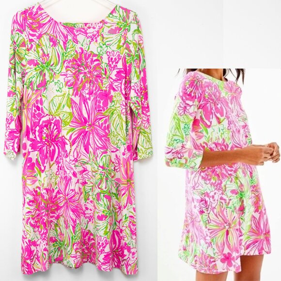 Lilly Pulitzer Dresses & Skirts - Lilly Pulitzer Ophelia Dress Mini Resort White Koala Me Maybe Green Pink Size XL